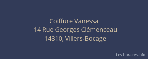 Coiffure Vanessa