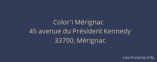 Color'i Mérignac