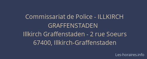 Commissariat de Police - ILLKIRCH GRAFFENSTADEN