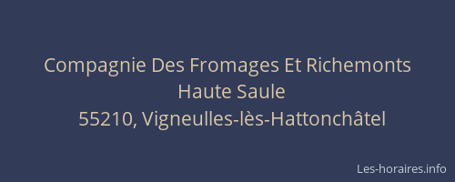 Compagnie Des Fromages Et Richemonts