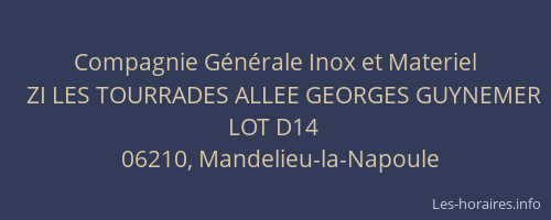 Compagnie Générale Inox et Materiel