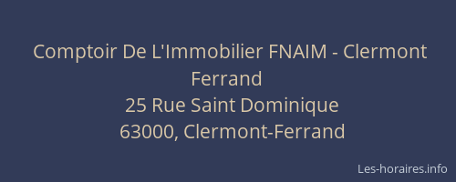 Comptoir De L'Immobilier FNAIM - Clermont Ferrand
