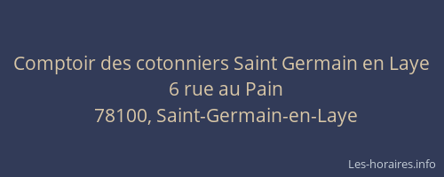 Comptoir des cotonniers Saint Germain en Laye