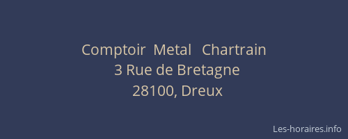 Comptoir  Metal   Chartrain