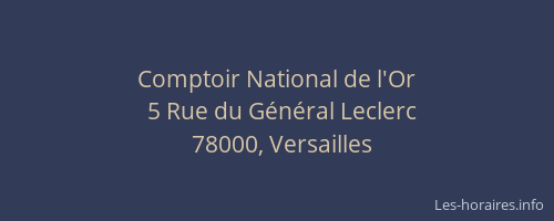 Comptoir National de l'Or