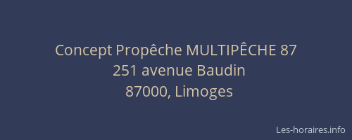 Concept Propêche MULTIPÊCHE 87