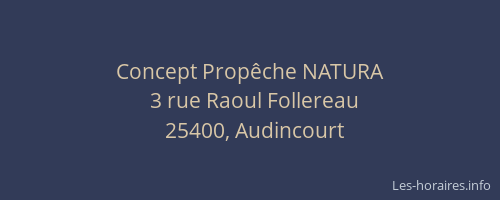 Concept Propêche NATURA