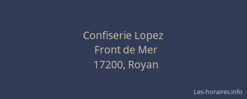 Confiserie Lopez