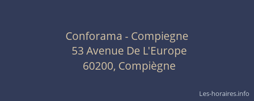 Conforama - Compiegne