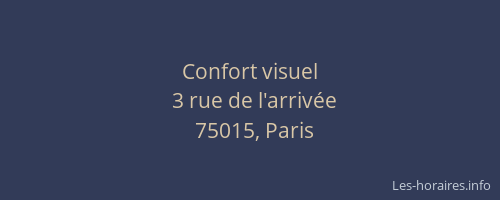 Confort visuel