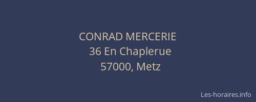 CONRAD MERCERIE
