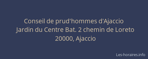 Conseil de prud'hommes d'Ajaccio