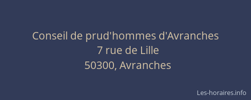 Conseil de prud'hommes d'Avranches