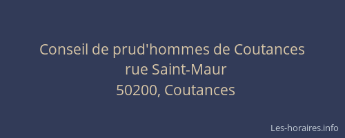 Conseil de prud'hommes de Coutances