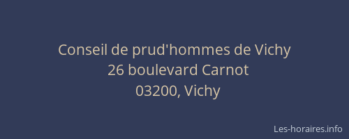 Conseil de prud'hommes de Vichy