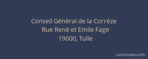 Conseil Général de la Corrèze