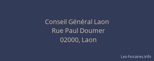 Conseil Général Laon