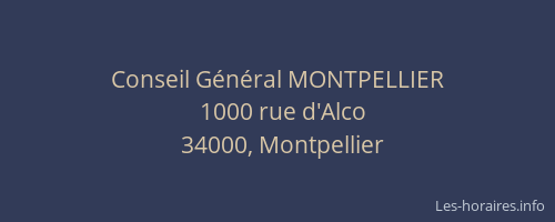 Conseil Général MONTPELLIER