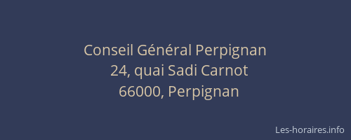 Conseil Général Perpignan