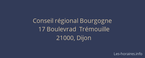 Conseil régional Bourgogne