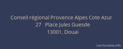 Conseil régional Provence Alpes Cote Azur