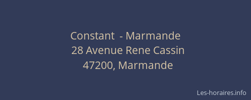 Constant  - Marmande