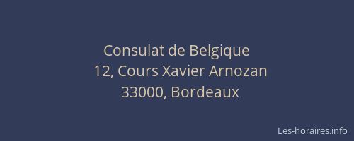 Consulat de Belgique