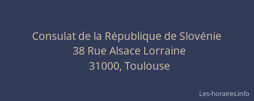 Consulat de la République de Slovénie