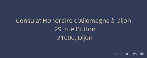 Consulat Honoraire d’Allemagne à Dijon