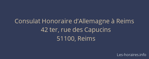 Consulat Honoraire d’Allemagne à Reims