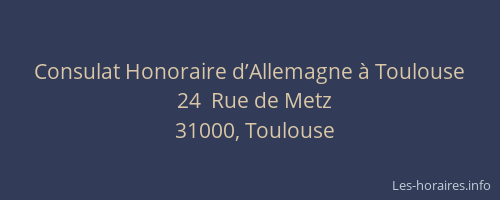 Consulat Honoraire d’Allemagne à Toulouse