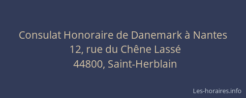 Consulat Honoraire de Danemark à Nantes