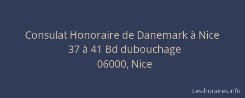 Consulat Honoraire de Danemark à Nice