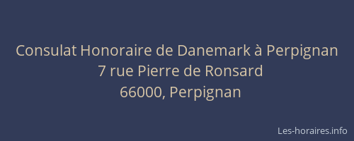 Consulat Honoraire de Danemark à Perpignan