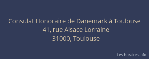 Consulat Honoraire de Danemark à Toulouse