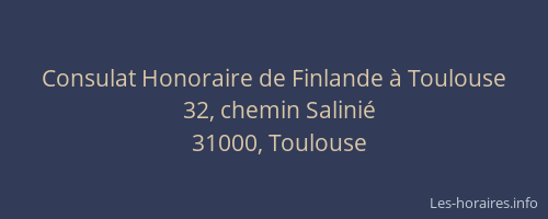 Consulat Honoraire de Finlande à Toulouse