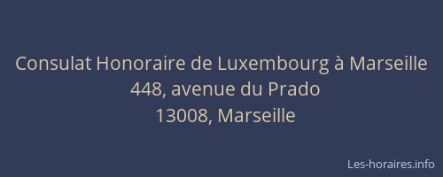 Consulat Honoraire de Luxembourg à Marseille