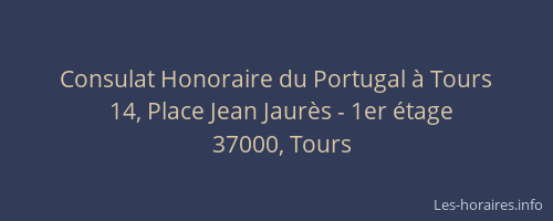 Consulat Honoraire du Portugal à Tours