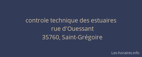 controle technique des estuaires