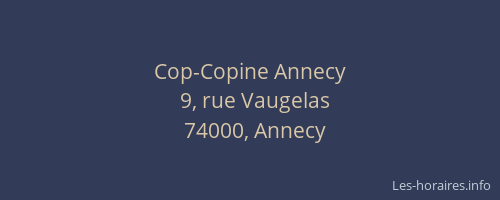 Cop-Copine Annecy