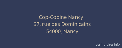 Cop-Copine Nancy