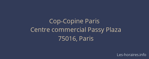 Cop-Copine Paris