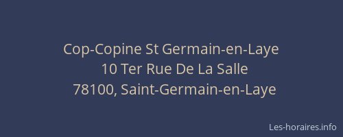 Cop-Copine St Germain-en-Laye