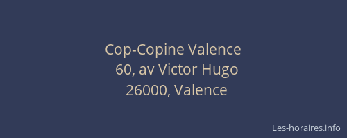 Cop-Copine Valence