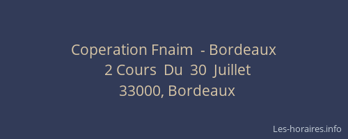 Coperation Fnaim  - Bordeaux