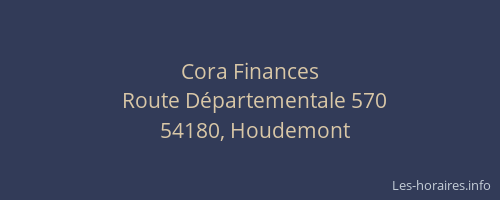 Cora Finances