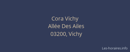 Cora Vichy