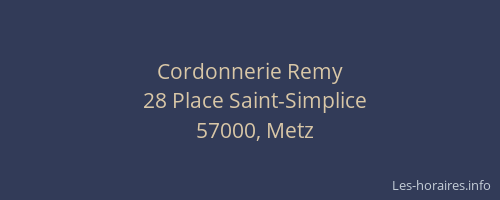 Cordonnerie Remy
