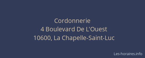 Cordonnerie