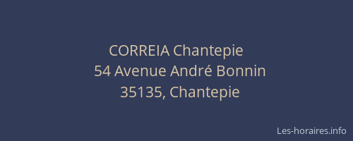 CORREIA Chantepie